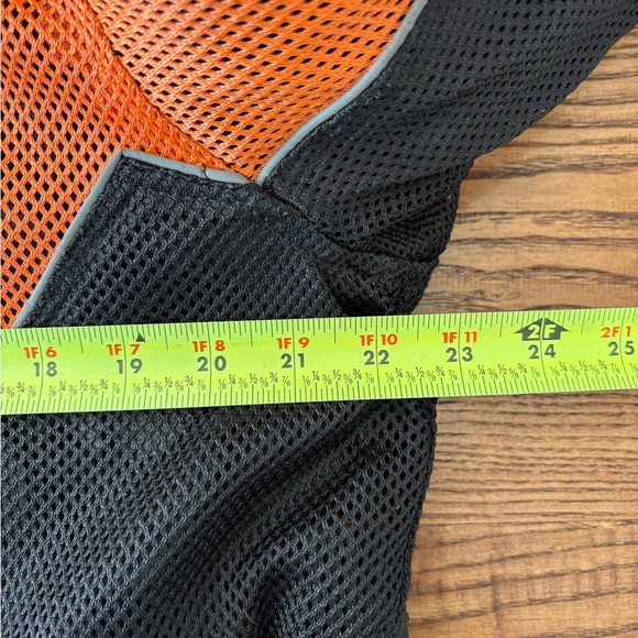 Brooks Leather Sportswear Black Orange Textile Mesh Motorcycle Riding Jacket - Picture 3 of 10